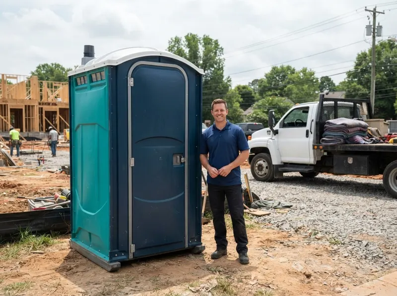 High-Rise Construction Restroom in Charlotte, NC